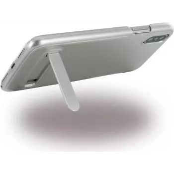 CYOO Brushed Stand Case, skirtas Apple iPhone X / XS - sidabrinis