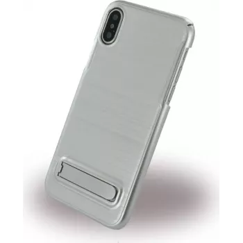 CYOO Brushed Stand Case, skirtas Apple iPhone X / XS - sidabrinis