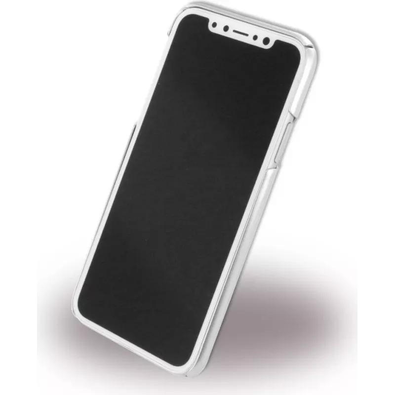 CYOO Brushed Stand Case, skirtas Apple iPhone X / XS - sidabrinis