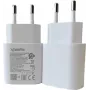 PowerRay PR-TA800EWE 18W USB-C PD sieninis įkroviklis, EU 2 kontaktų, baltas, didmeninė pakuotė