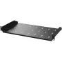 IT-BUDGET 19 inch fiksuota stelažo lentyna 1U 200 mm gylio 25 kg juoda 90ITB19FB200S