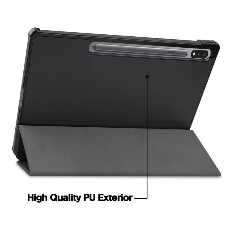 MRDISC Flip Cover skirtas Samsung Galaxy Tab S9 5G - juodas TPU (MG-FlipSGTABS95GSW)