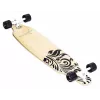 MUUWMI AU 559 ilgasis riedlentė (longboard) su 8 sluoksnių klevo deniu, ABEC 7 guoliais, 70mm ratais, medžio spalvos