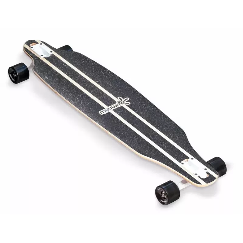 MUUWMI AU 559 ilgasis riedlentė (longboard) su 8 sluoksnių klevo deniu, ABEC 7 guoliais, 70mm ratais, medžio spalvos