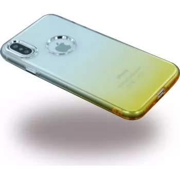 CYOO Ruber Soft silikoninis dėklas Apple iPhone X - auksinis
