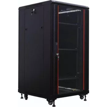 IT-BUDGET 19 colių serverio spintelė SRK 27U 600x1000 mm išardoma juoda 90ITB19SRK27610GSN