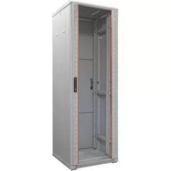 IT-BUDGET 19 inch Tinklo spintelė SRK, 38U, 600x600 mm, stiklinės priekinės durelės, vientisos galinės durelės, surenkama, šviesiai pilka 90ITB19SRK3866GGN