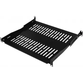 IT-BUDGET 19 inch stelažo lentyna / prietaisų padėklas, 80 kg apkrova, 350 mm gylis, gylio reguliavimo tvirtinimas, juoda (90ITB19FBX350S)