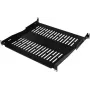 IT-BUDGET 19 inch stelažo lentyna / prietaisų padėklas, 80 kg apkrova, 350 mm gylis, gylio reguliavimo tvirtinimas, juoda (90ITB19FBX350S)