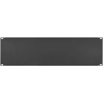 IT-BUDGET 19 inch tuščia panelė / stovo dangtelis - 3U - tvirta metalinė versija - juoda (90ITBBP3HES)