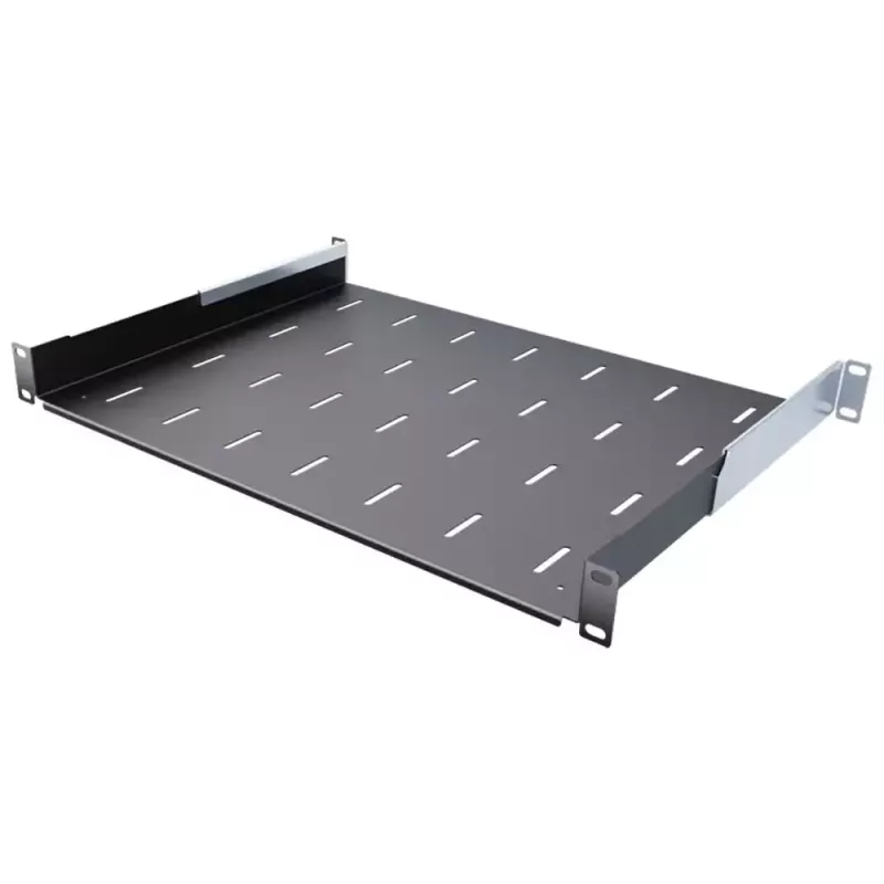 IT-BUDGET 19 inch serverio lentyna / prietaisų padėklas - 40 kg apkrova - 350 mm gylis - gylio reguliavimo tvirtinimas - juoda (90ITB19FB350S)