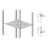 IT-BUDGET 19 inch fiksuota stelažo lentyna 0.5U 450mm gylio 80kg juoda 12WZ82648003450161