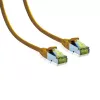 IT-BUDGET Premium viso vario tinklo kabelis Cat.6A su Cat.7 kabeliu 600 MHz be halogenų PoE+ 10Gbit geltonas 0,25 m 90ITB6A7PK025Y