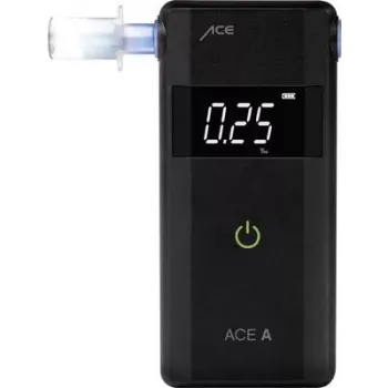 ACE OF SWEDEN ACE A alkotesteris juodas 0,00–4,00 ‰ su signalu, ekranu ir atgalinės atskaitos funkcija 107059