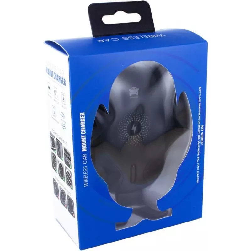 CYOO CY120792 Qi 15W belaidis automobilinis įkroviklis su automatiniu fiksavimu ir 360° pasukimu