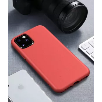 CYOO BioCase, skirta iPhone 12 Pro Max 6,7 colio - raudonas - biologiškai skaidrus kietas dėklas (CY121899)