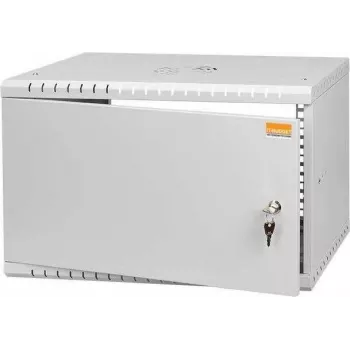 IT-BUDGET 19 colių sieninis tinklo spintos TAUNUS 6U 450mm gylio šviesiai pilkos spalvos 90ITB19645MG