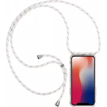 CYOO kaklo pakabukas su virvele iPhone 12 mini (5,4 inch) - baltas silikonas CY122105