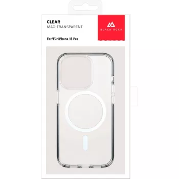 Black Rock Cover Mag Clear dėklas, skirtas Apple iPhone 15 Pro, permatomas (00221270)
