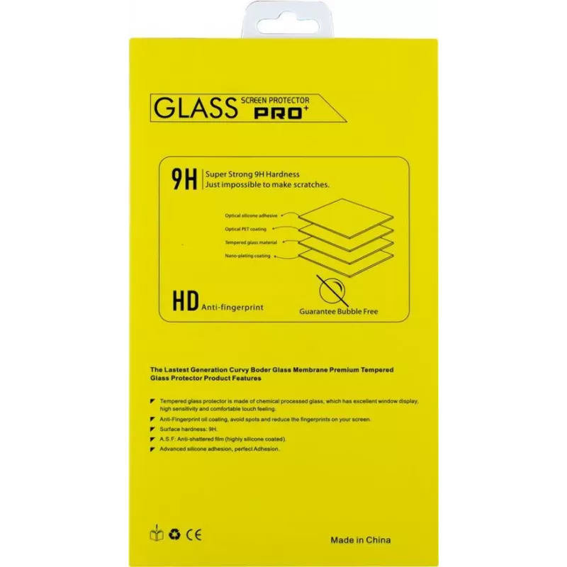 CYOO Pro+ grūdinto stiklo ekrano apsauga Apple iPhone 13 mini - 0,33mm 9H viso ekrano danga, permatoma CY122529
