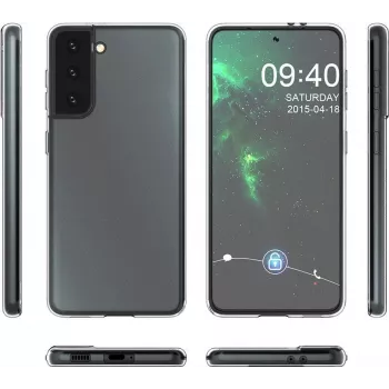 CYOO itin plonas silikoninis dėklas, skirtas Samsung Galaxy S21 (SM-G991F) - permatomas CY122243