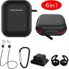 CYOO 6in1 silikoninis dangtelis su priedais - juodas - Apple AirPods dėklas (CY120795)