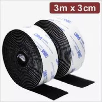 Quadrios 24CA321 lipni kibioji juosta 3 m x 3 cm, juoda