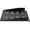 Rockstable RS19-FH18 19 inch 1U fiksuota lentyna, 400mm gylio, 25kg apkrovos, juoda