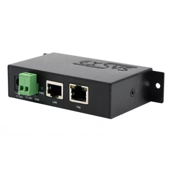 EXSYS EX-6007POE-WO PoE+ Gigabit injektorius, metalinis korpusas, 12-24V DC įėjimas, be maitinimo šaltinio