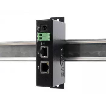 EXSYS EX-6007POE-WO PoE+ Gigabit injektorius, metalinis korpusas, 12-24V DC įėjimas, be maitinimo šaltinio