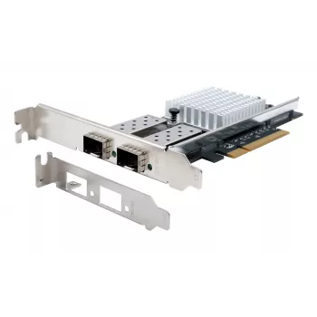 EXSYS Dual 10 Gigabit SFP+ tinklo valdiklis PCIe x8, Intel 82599ES lustas EX-60232