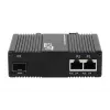 EXSYS EX-60344 2 prievadų PoE++ medijos konverteris 90W, SFP, -40°C iki +80°C