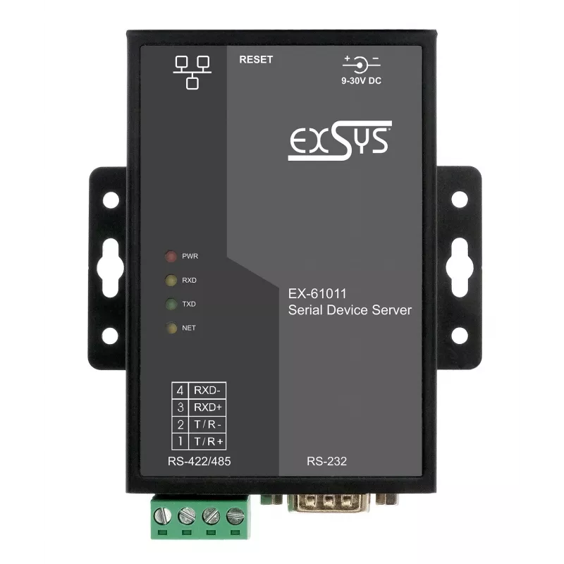 EXSYS EX-61011 Nuoseklaus įrenginio serveris RS-232/422/485 į Ethernet
