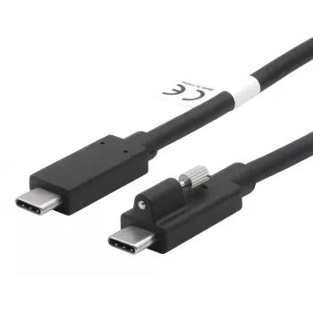 EXSYS USB 3.2 Gen 2x1 USB-C kabelis 1m juodas su vienu varžtu (EX-K1595V-1.0)