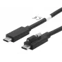 EXSYS USB 3.2 Gen 2x1 USB-C kabelis 1m juodas su vienu varžtu (EX-K1595V-1.0)