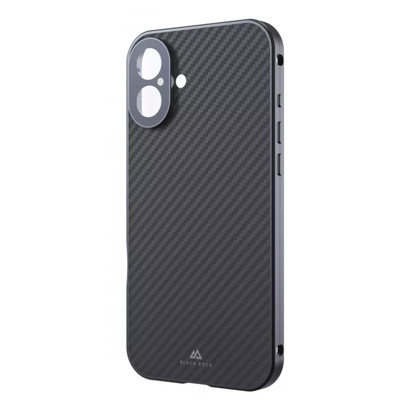 Black Rock Cover 360° stiklas, skirtas Apple iPhone 16 Plus, tikras anglies pluoštas (00228105)