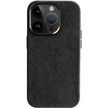 CYOO Alcantara dėklas Apple iPhone 15 Plus, juodas CY123273