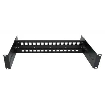 EXSYS DIN-Rail montavimo komplektas, 2U, 19 colių, 35mm DIN-Rail, juodas EX-6090