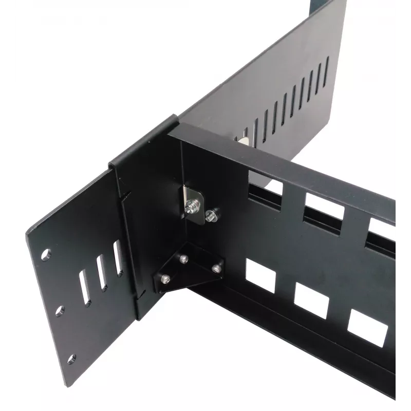 EXSYS DIN-Rail montavimo komplektas, 2U, 19 colių, 35mm DIN-Rail, juodas EX-6090