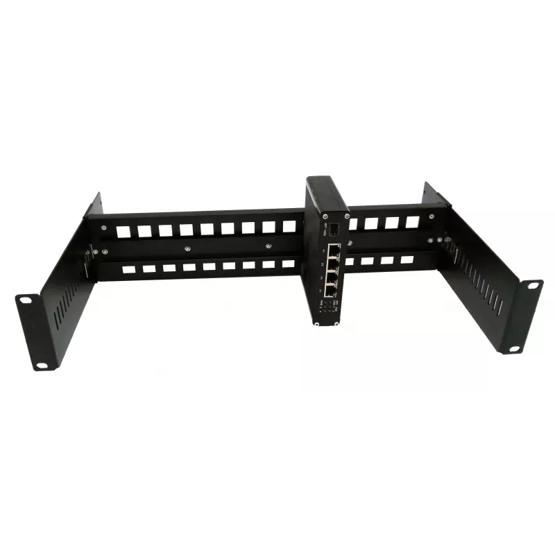 EXSYS DIN-Rail montavimo komplektas, 2U, 19 colių, 35mm DIN-Rail, juodas EX-6090