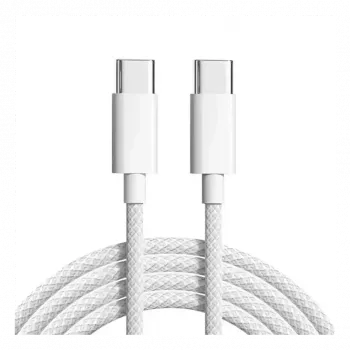 Cyoo Cotton USB-C į USB-A kabelis 1 m - pintas, 3A įkrovimas ir duomenų sinchronizavimas (CY123446)