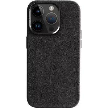 CYOO Alcantara dėklas iPhone 16 Pro - juodas CY123617