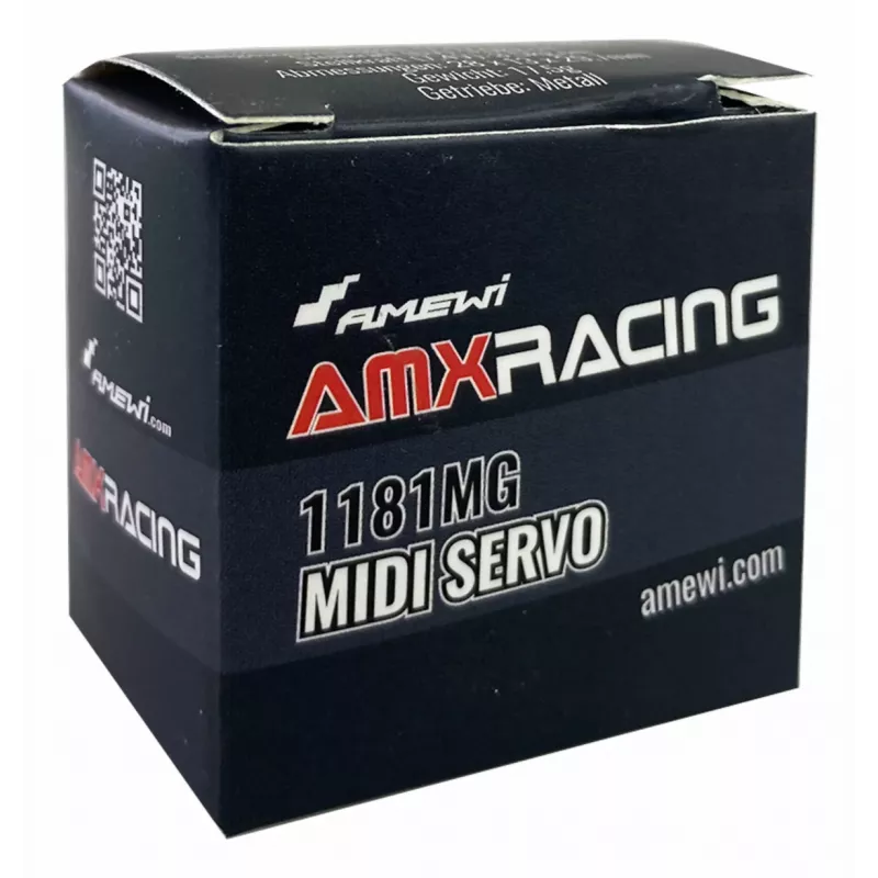 Amewi Micro-Servo AMXRacing 1181MG Midi analoginis servo su metalinėmis pavaromis (28445)