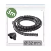 Quadrios 25CA740 pintas kabelių apvalkalas, išplečiamas PET, juodas, 3 m, 25-32 mm ryšuliams