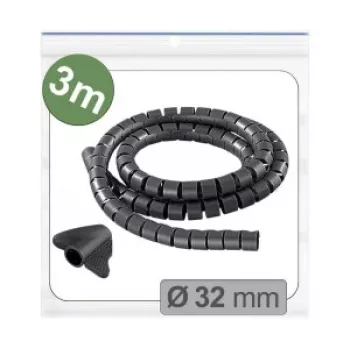 Quadrios 25CA740 pintas kabelių apvalkalas, išplečiamas PET, juodas, 3 m, 25-32 mm ryšuliams
