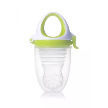 Kidsme Food Feeder Plus kūdikių maisto smulkintuvas nuo 6 mėnesių, žalios spalvos