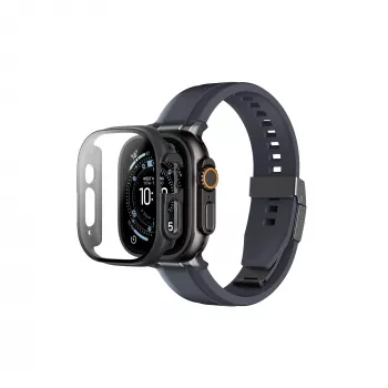 AMAZINGTHING Radix visiškos apsaugos dėklas su grūdintu stiklu Apple Watch Ultra 3 49mm - juodas