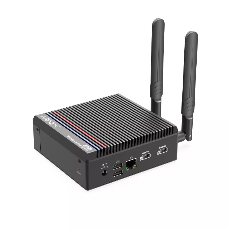 MINIX NEO Z300-0db beventiliatoris mini kompiuteris Intel Core i3-N300 16GB RAM 512GB SSD Windows 11 Pro NEO Z300-0db (512GB)