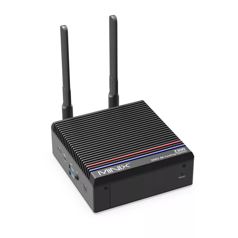 MINIX NEO Z300-0db beventiliatoris mini kompiuteris Intel Core i3-N300 16GB RAM 512GB SSD Windows 11 Pro NEO Z300-0db (512GB)