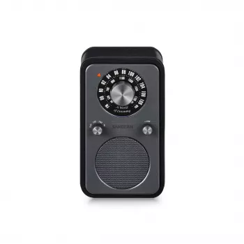 Sangean WR-9 nešiojamas FM/AM radijas, tikro medžio Midnight Oak korpusas, Bluetooth, 8W